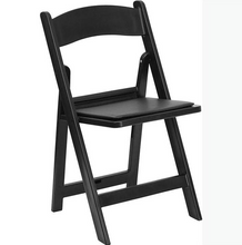 Load image into Gallery viewer, Black Resin Folding chair Box with 4 chairs